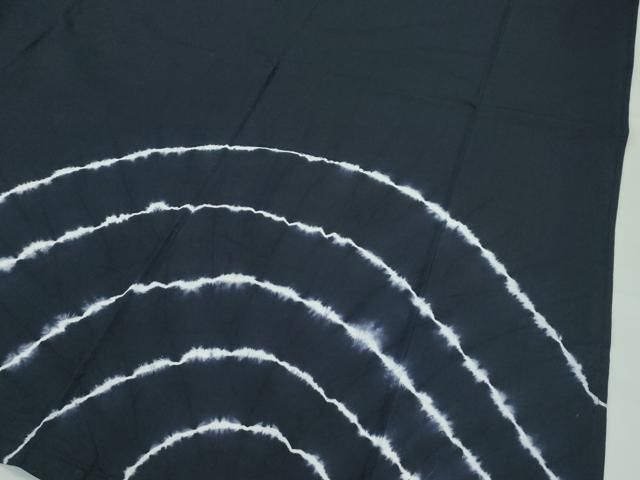  平和屋着物 上 夏物 浴衣 有松鳴海絞り 訪問着 丸文 濃紺地 綿 s 5 浴衣単品 浴衣