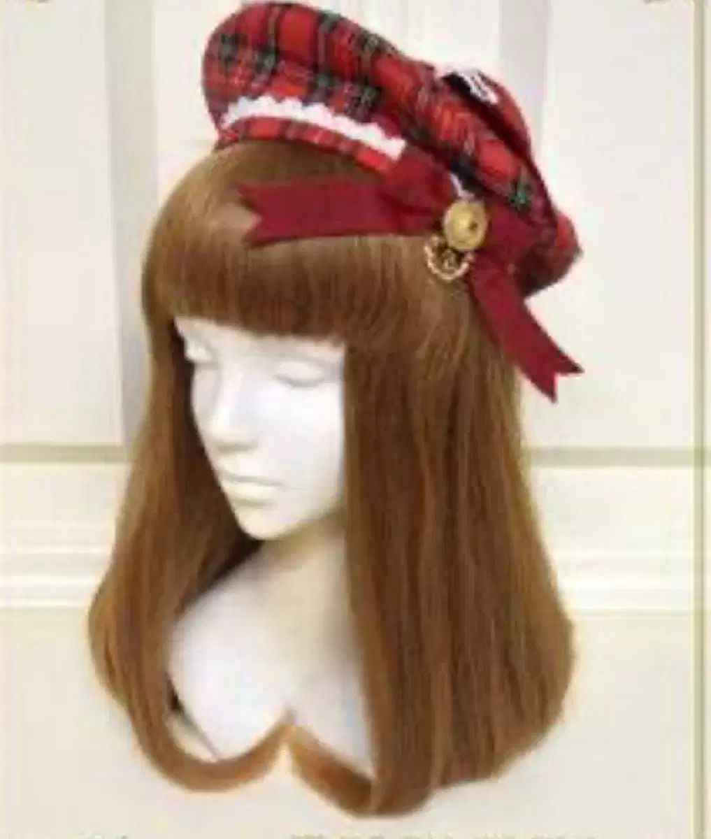 ベイビー ザ スターズ ベイビー レッド タータンチェック ベレー帽