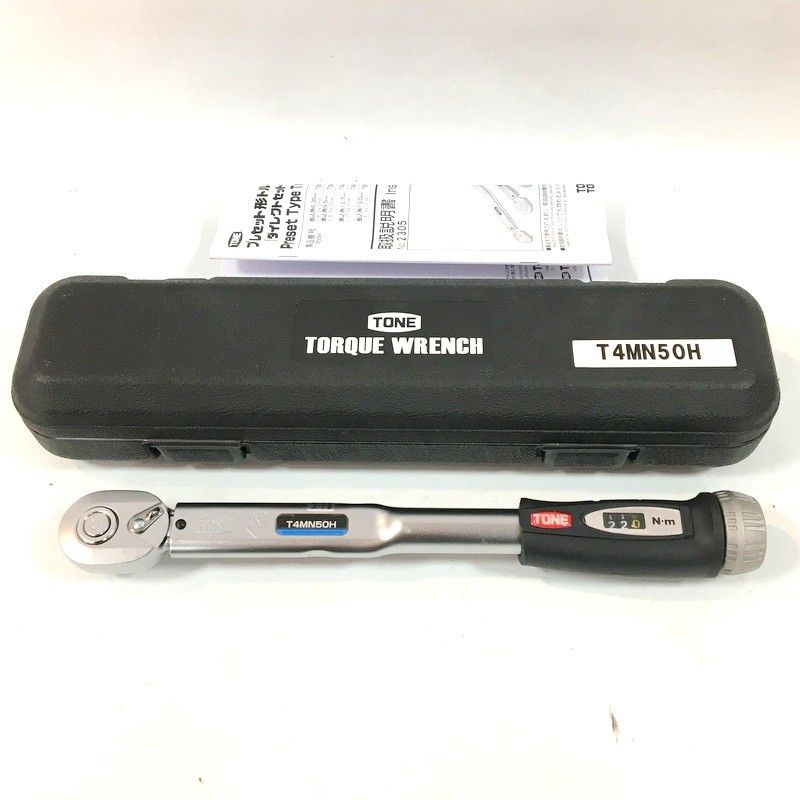 TONE トネ プレセット形トルクレンチ T 4 MN 50 H 差込角12.7 mm ダイレクトセット ホールドタイプ 未校正 DW 3634