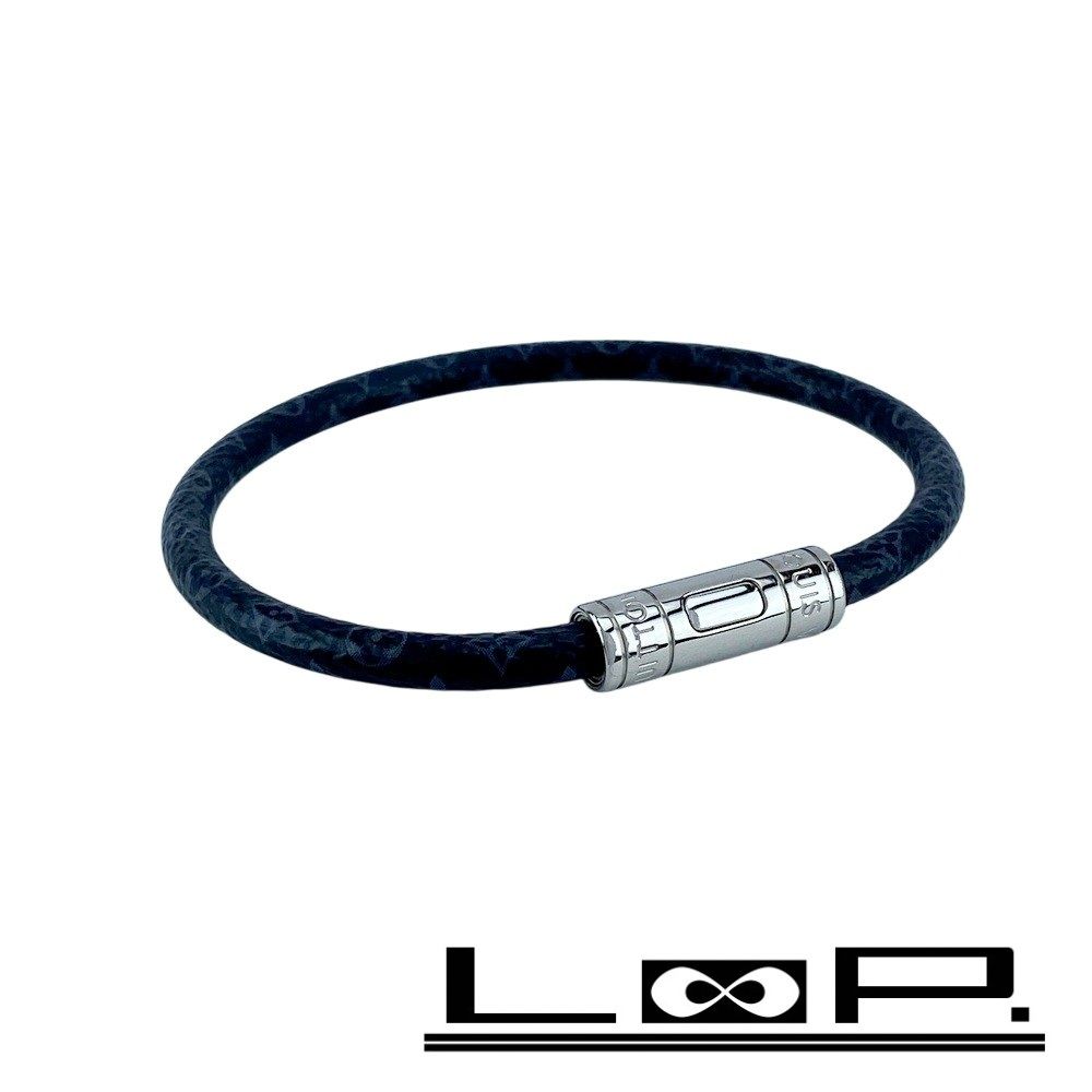 ルイヴィトン ブラスレ キープイット ブレスレット エクリプス ブラック シルバー M4026E 箱 470455 5