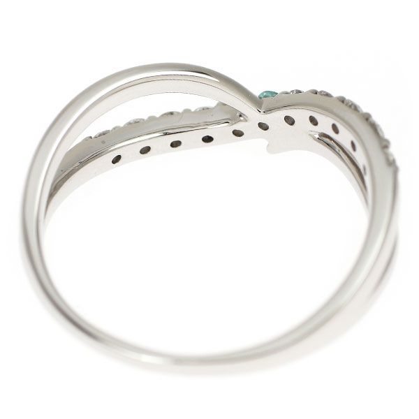 Pt 900 パライバトルマリン ダイヤモンド リング D 0.30 ct