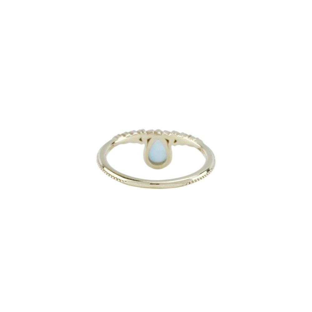 アガット リング 指輪 ゴールド ライトブルー K 10 YG 色石 9号 1.40 g 468858 5