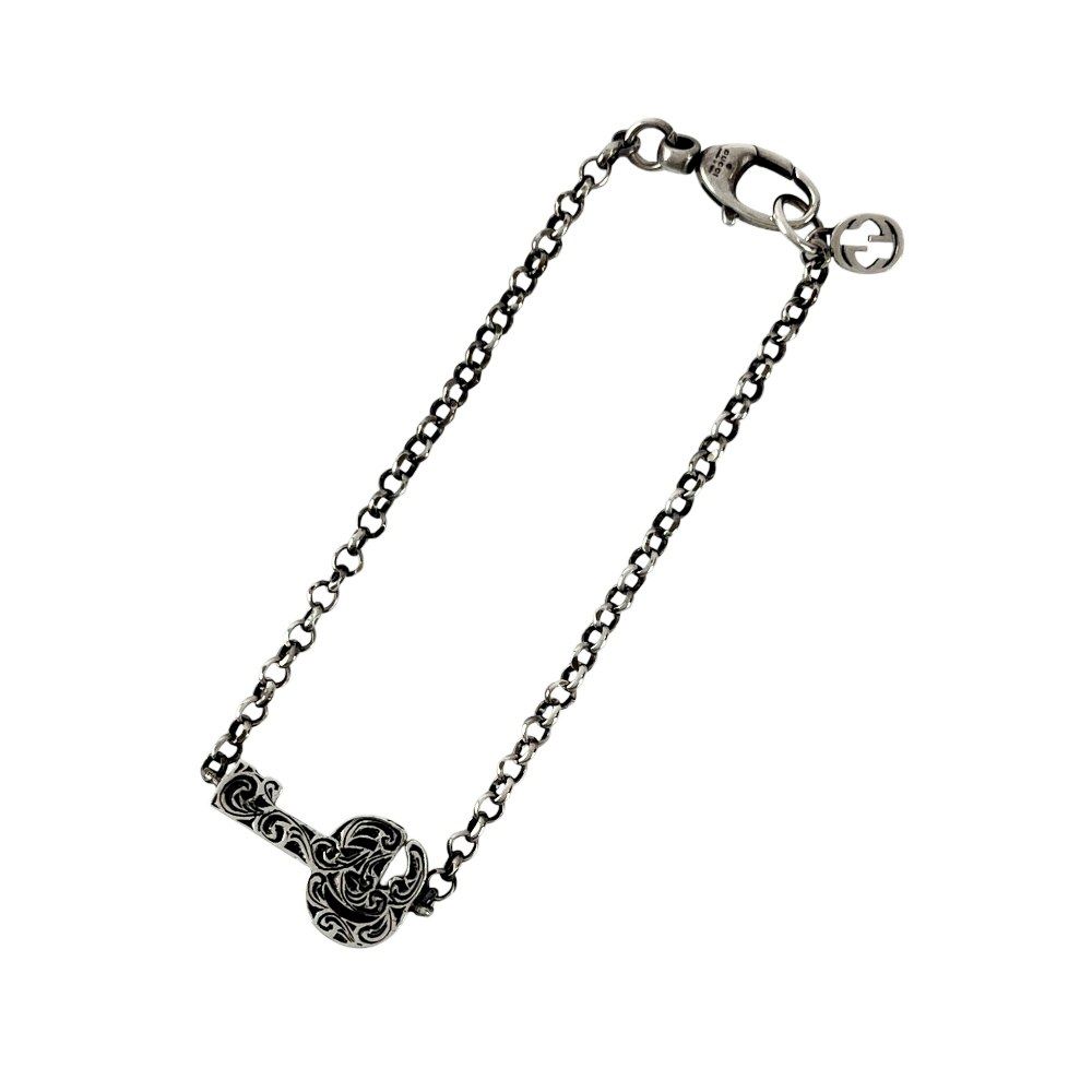 グッチ ダブル G キー 鍵 ブレスレット シルバー SV 925 468964 10