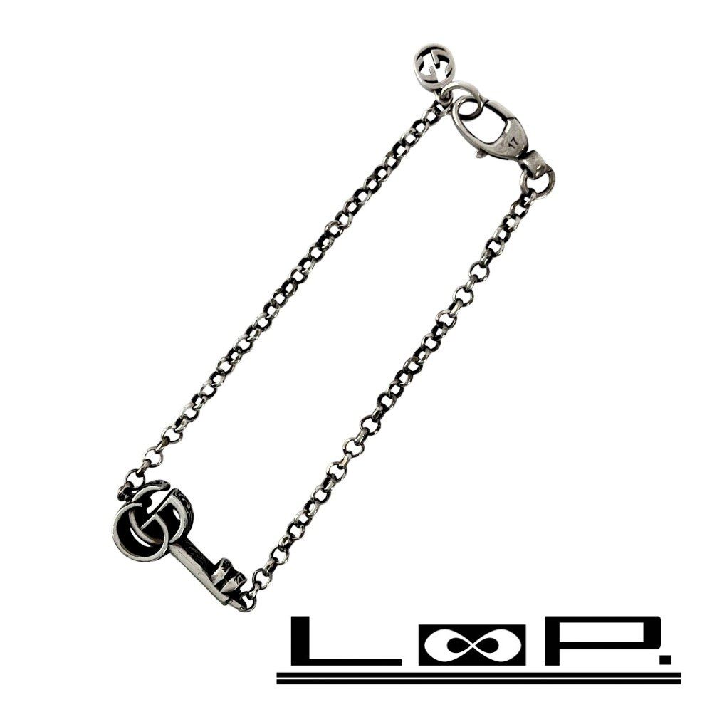 グッチ ダブル G キー 鍵 ブレスレット シルバー SV 925 468964 10