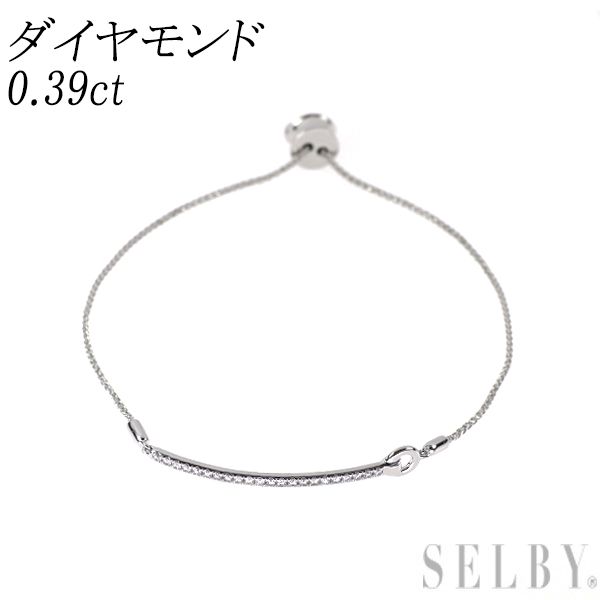 K 18 WG ダイヤモンド アンクレット 0.39 ct