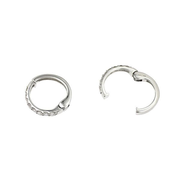 Pt 950 ダイヤモンド イヤリング 0.50 ct