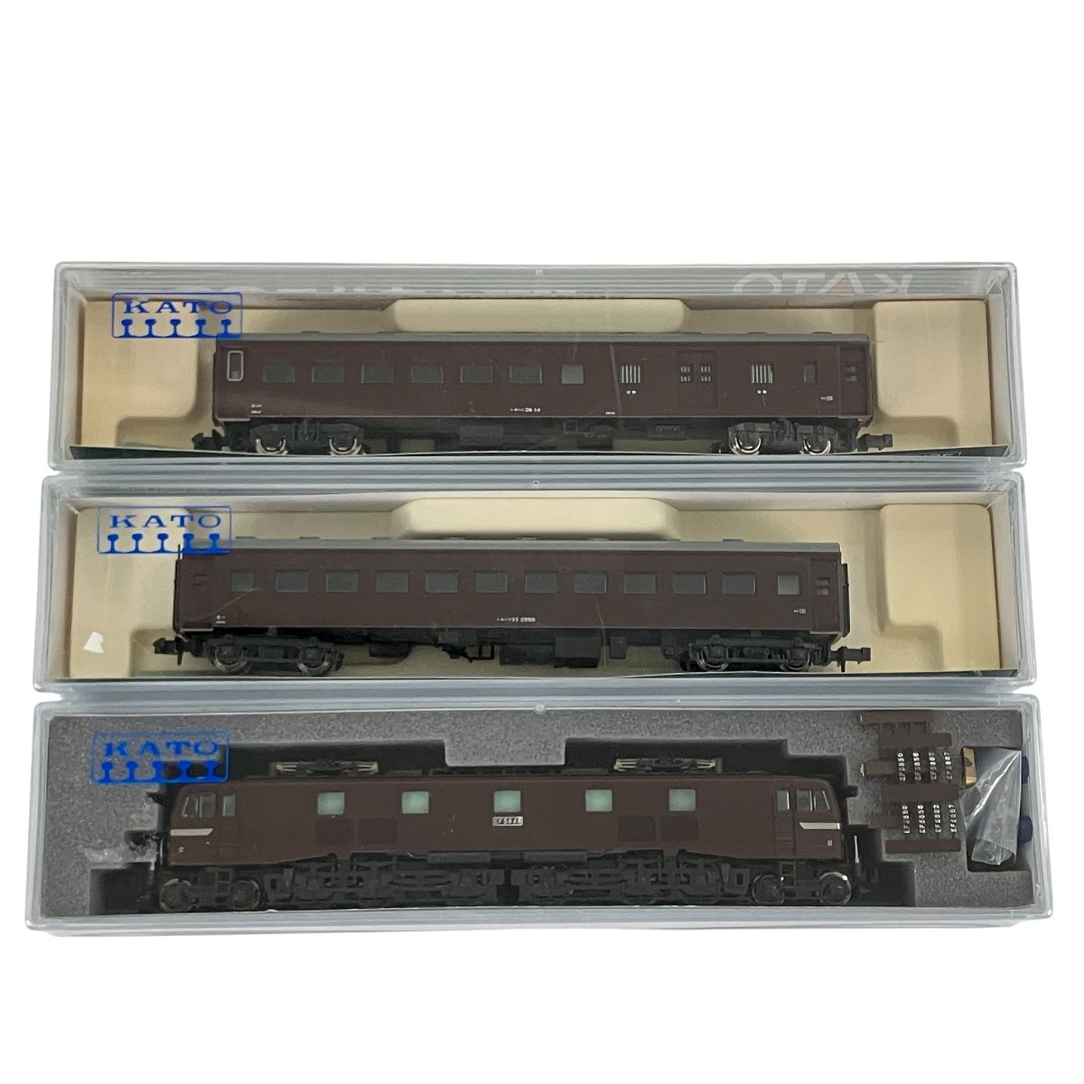 KATO 3020 4 EF 58 5077 1 オハニ36 5128 3 オハフ33 茶 3両セット Nゲージ 鉄道模型