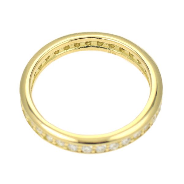 K 18 YG ダイヤモンド リング 0.50 ct フルエタニティ
