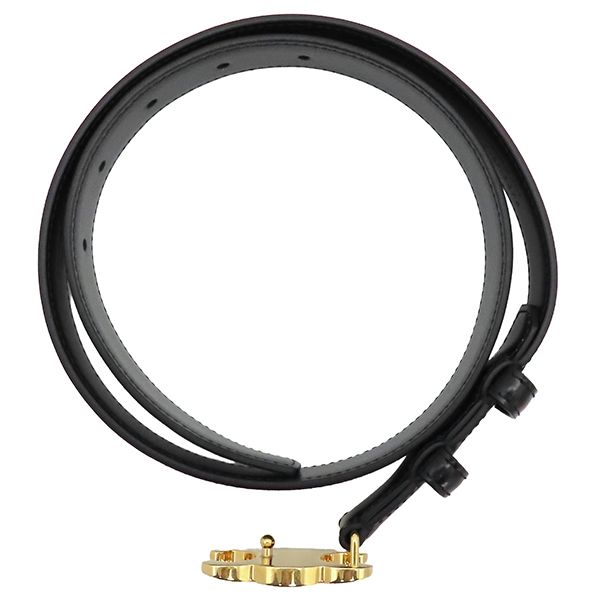 セリーヌ CELINE ベルト トリオンフ 70 レザー ブラック ゴールド金具 黒 箱