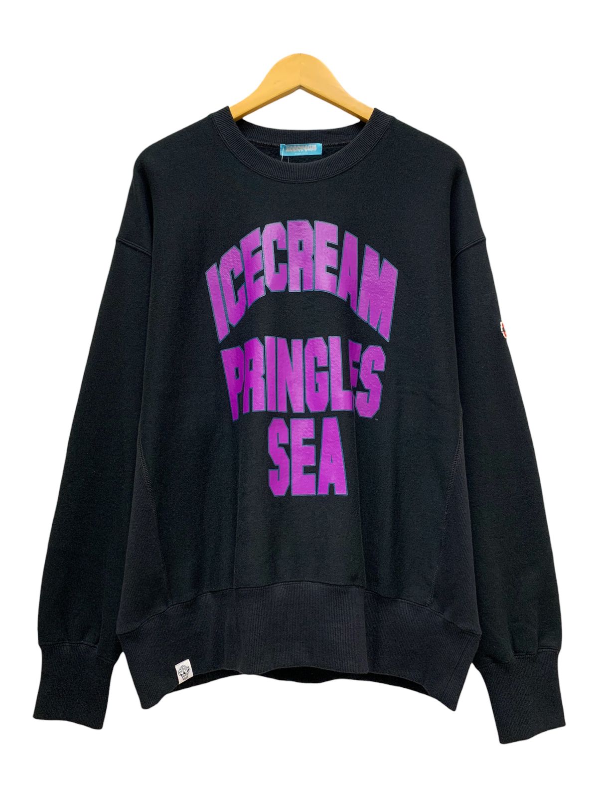 [XL]wind and sea ウィンダンシー　トレーナー　黒　紫 WIND AND SEA スウェット サイズSトレーナー 黒紫 ウィンダンシー