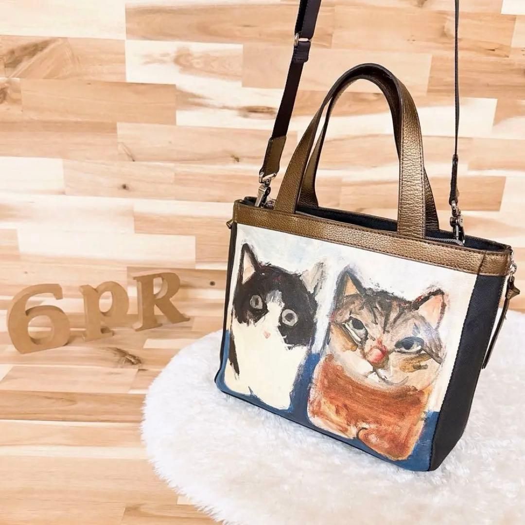 マンハッタナーズ マンハッタナーズ 猫 バッグ トートバッグ 定価16500