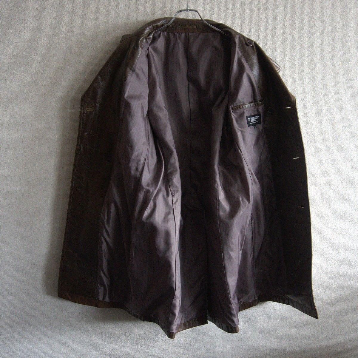 TORNADO MART バッファロー レザー トレンチ コート L トルネードマート ブラウン 牛革 25110496 ODELLYA_COM