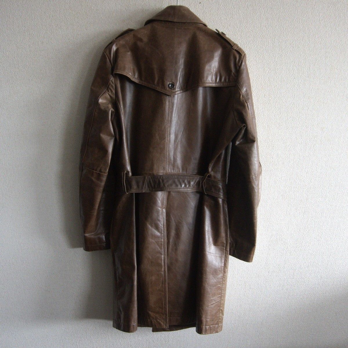 TORNADO MART バッファロー レザー トレンチ コート L トルネードマート ブラウン 牛革 25110496