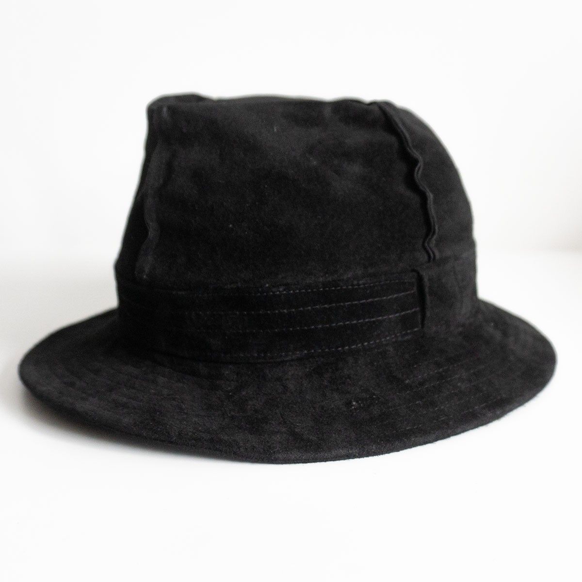 雰囲気抜群 Y s for men スウェード レザー ハット 帽子 ワイズフォーメン ヨウジヤマモト 25110543