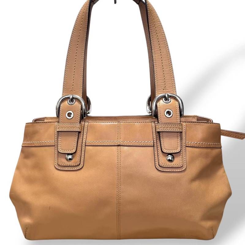 COACH コーチ☆トートバッグ 肩掛け チャーム ロゴ シルバー金具