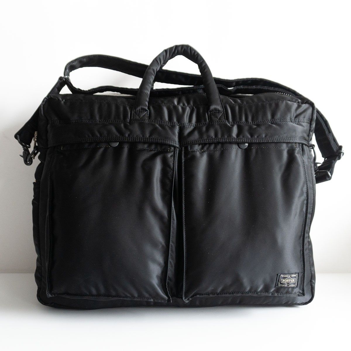 PORTER タンカー 2WAY 2層 ショルダーバッグ ポーター ナイロン ブラック TANKER BAG s2511059