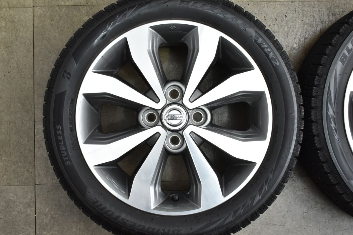 デイズルークスターボ純正ホイール4本15インチVRX2付き165-55-15 バリ溝】ニッサン デイズ ルークス 純正 15in 4.5J +46 PCD100