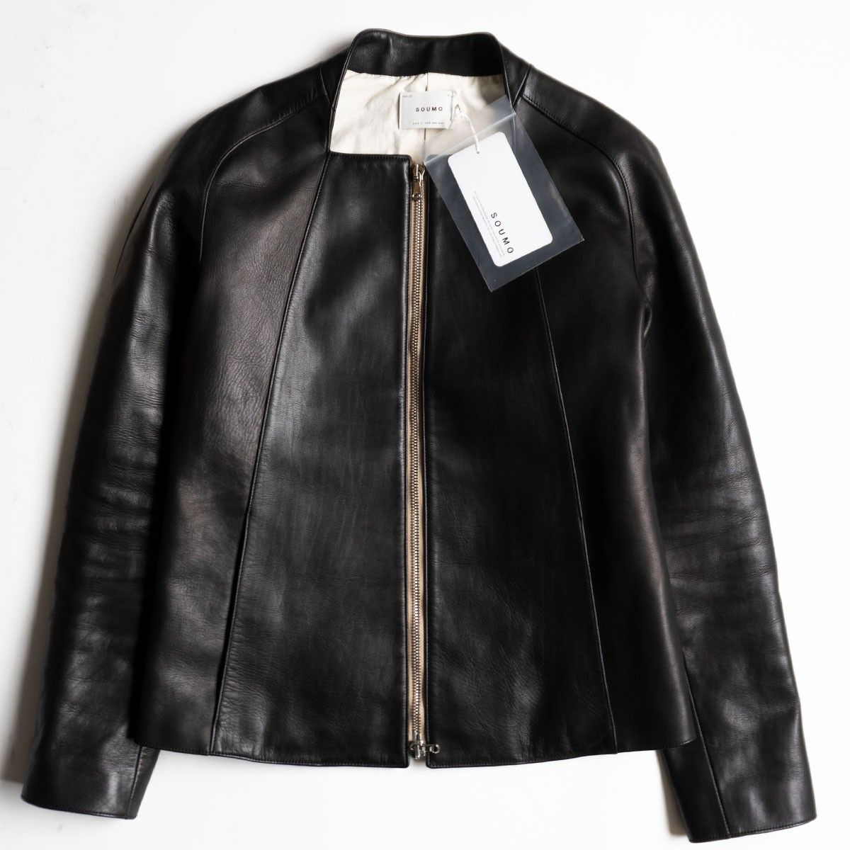 Soumo Hollow leather jacket ライダース ソウモ 希少】SOUMO【HOLLOW LEATHER JACKET 】03 ホースハイド レザー