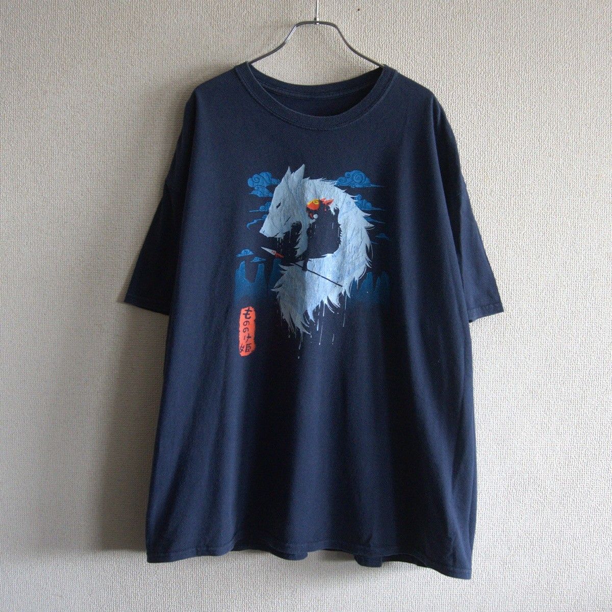 【値下げ交渉あり】希少 もののけ姫 tシャツ 黒 ジブリ サン アニメT 古着 値下げ交渉あり】希少 もののけ姫 tシャツ 黒 ジブリ サン アニメT 古着