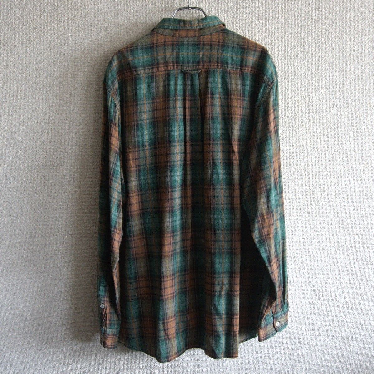 デザインセンス 90s OLD STUSSY チェック シャツ M ステューシー ビッグシルエット オーバーサイズ 白タグ 25110531 機能性