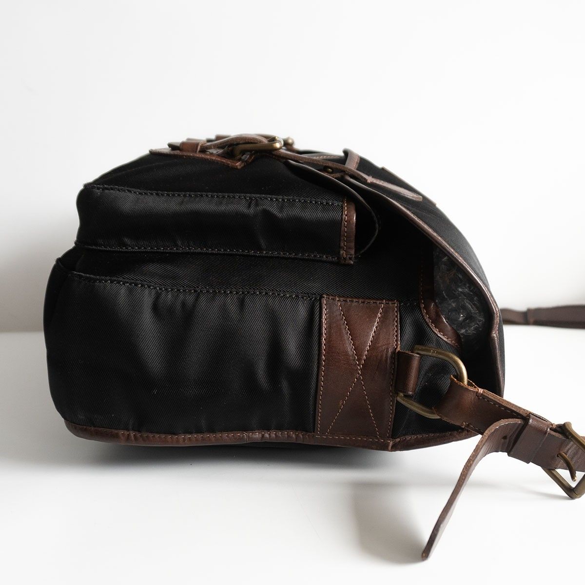 【レア】Ralph Lauren ダレスバッグ 美品】POLO RALPH LAUREN【ナイロン×レザー ショルダーバッグ】ポロ