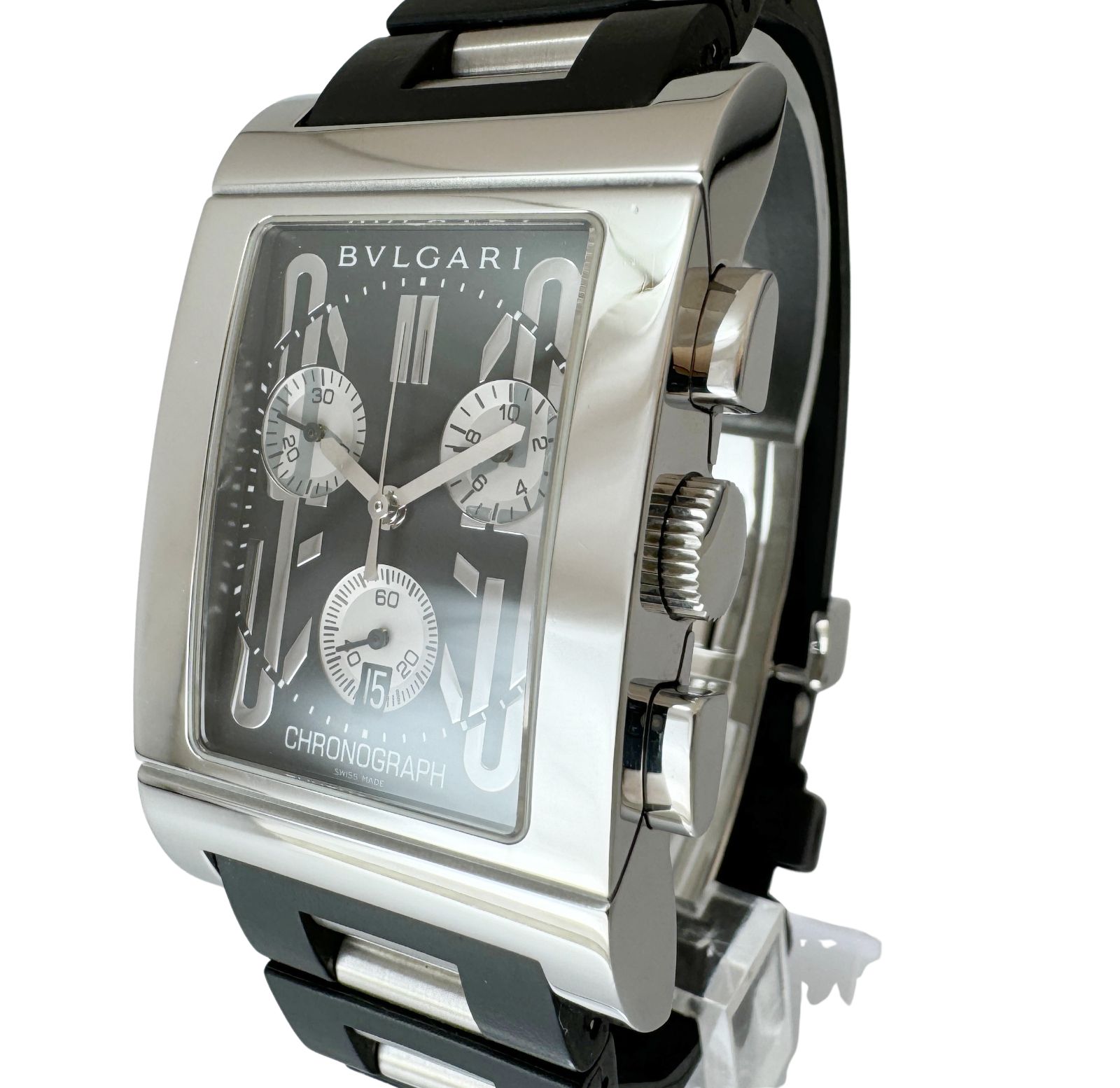 BVLGARI ブルガリ　レッタンゴロ　クロノ　腕時計　メンズ　クロノグラフ BVLGARI ブルガリ レッタンゴロ クロノ RTC49S メンズウォッチ メンズ