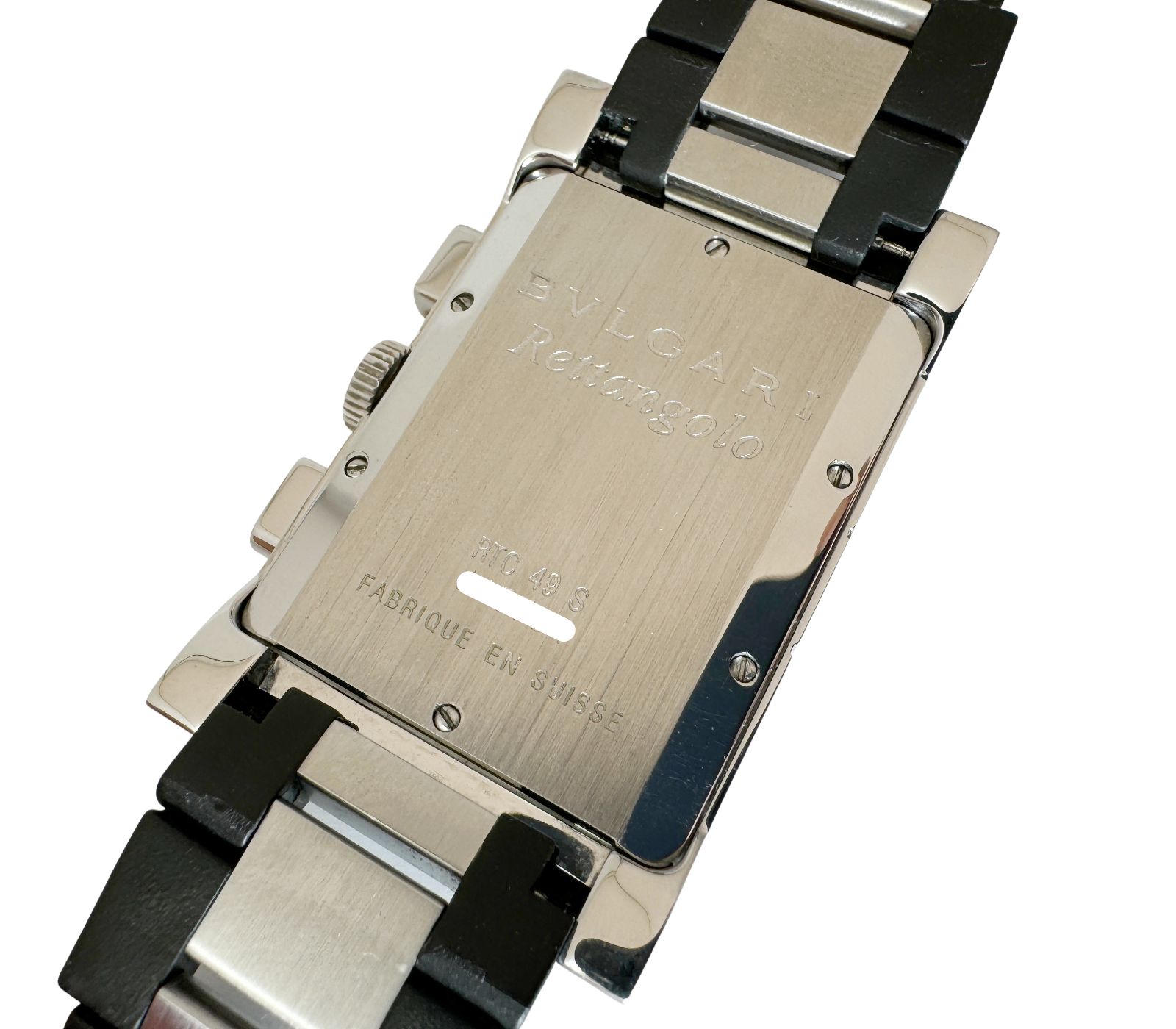 ブルガリ BVLGARI☆レッタンゴロ RTC49S】クロノグラフ 中古 メンズ