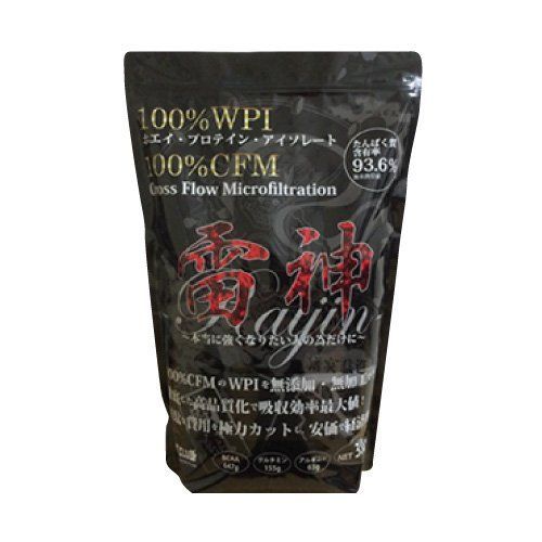 正規販売店 ファイトクラブ 雷神プロテイン 3kg ホエイ プロテイン アイソレート 宅配便