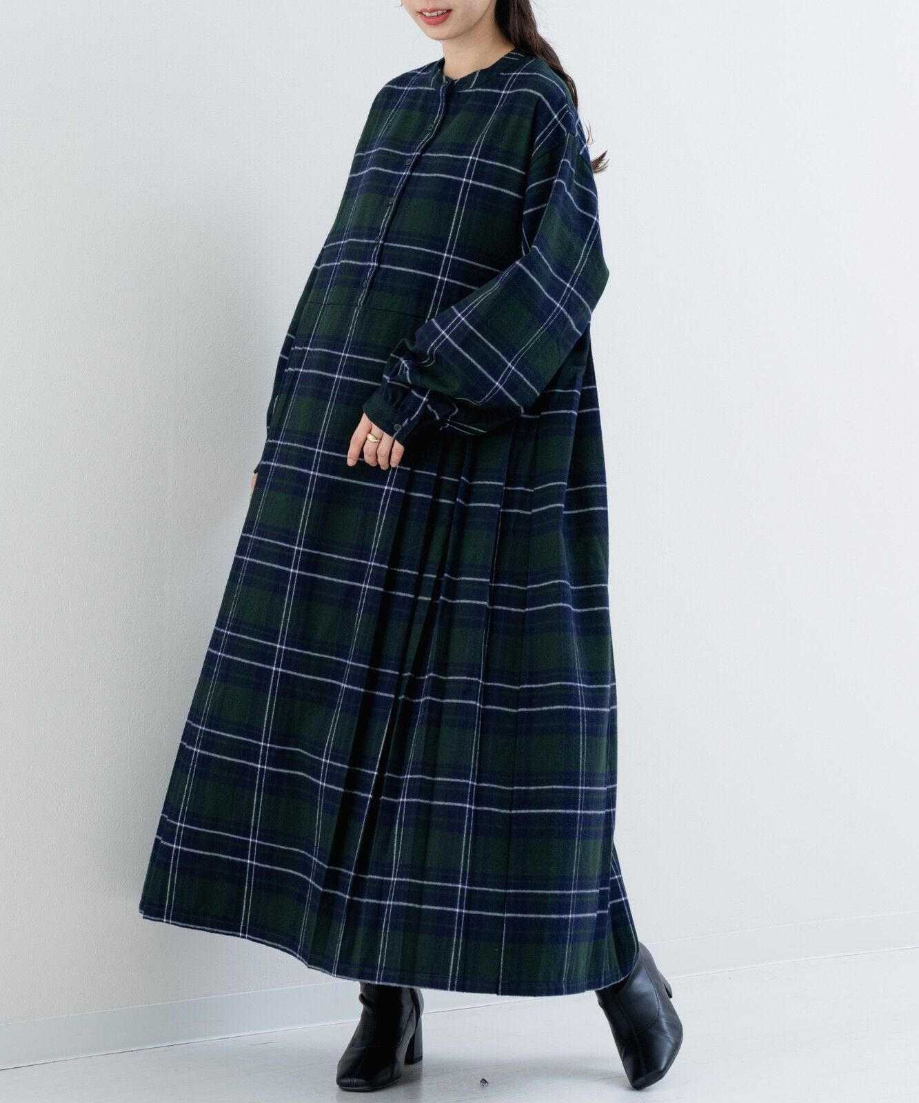 チェック ワンピース