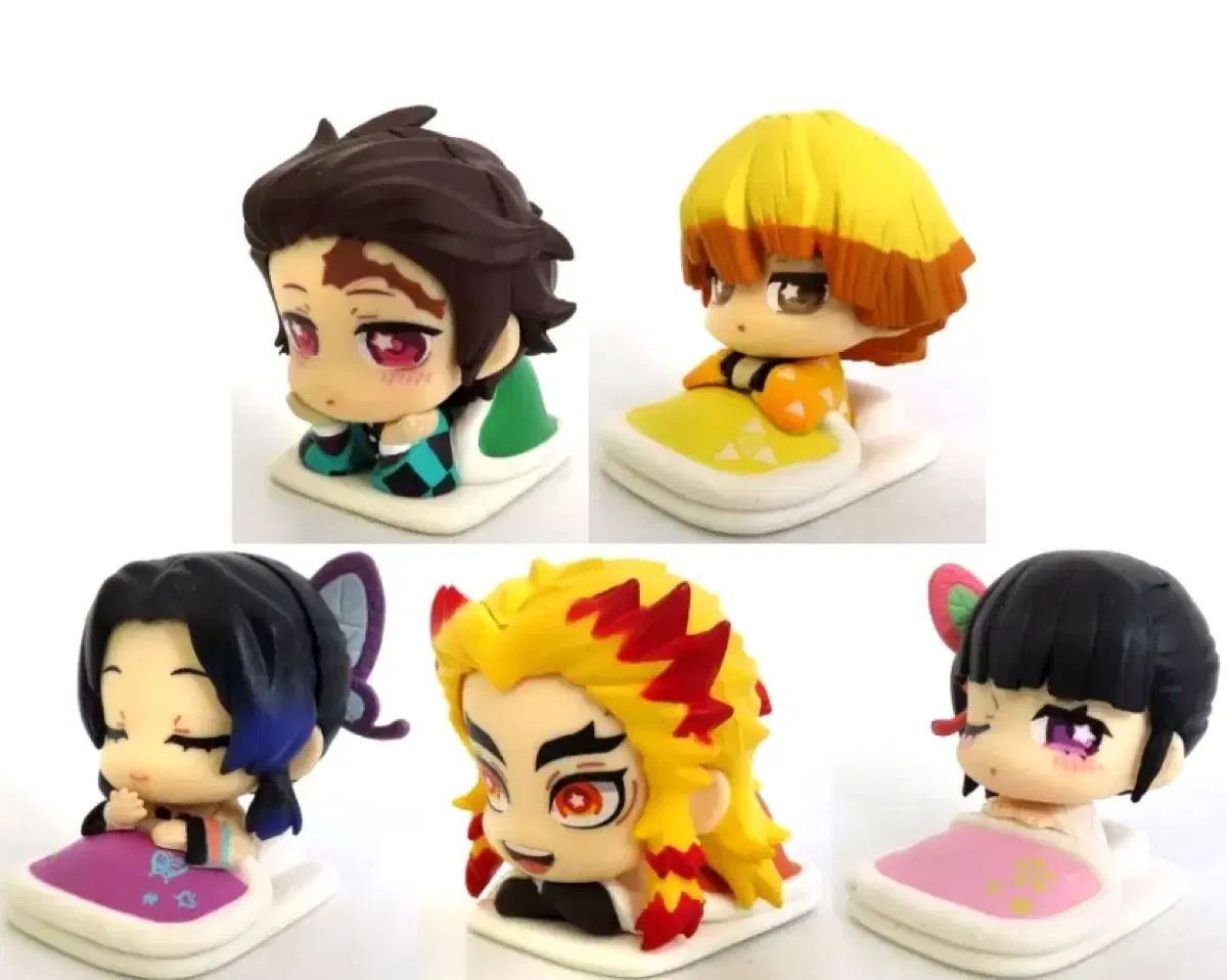 鬼滅の刃 おねむたん 5種セット 竈門 炭治郎 我妻 善逸 しのぶ 煉獄 栗花落 カナヲ