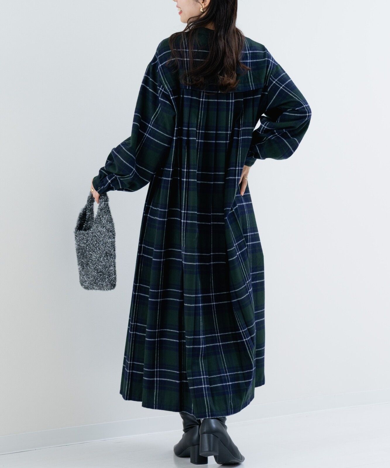 チェック ワンピース