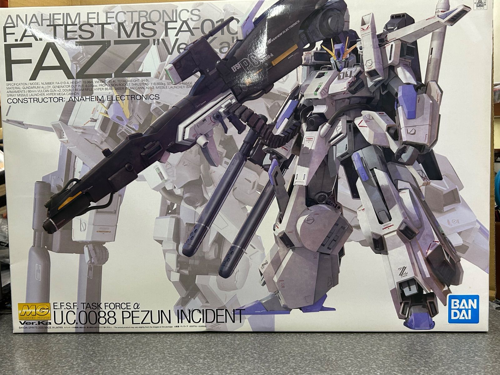 11644 MG 1 100 機動戦士ガンダムセンチネル FAZZ Ver Ka