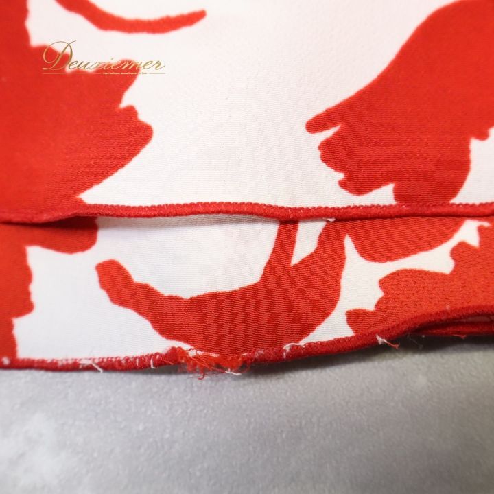 フラメンコ 衣装 ファルダ スカート シージョ 花柄 赤 白 軽い 薄い