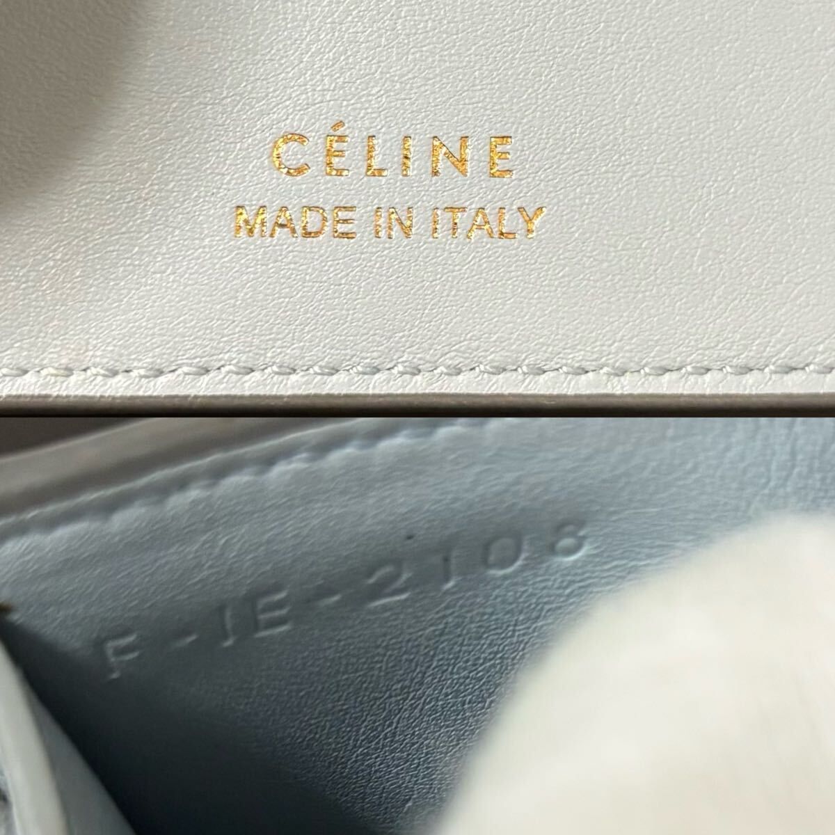  s 33 セリーヌ 三つ折り財布 グレー マルチファンクション フォールデッド CELINE 三つ折り財布 折り財布