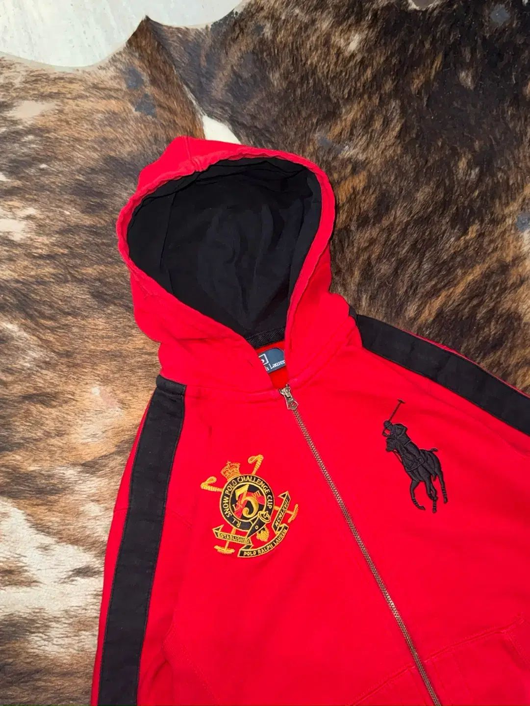 ポロ ビッグポニー フードジップアップ s