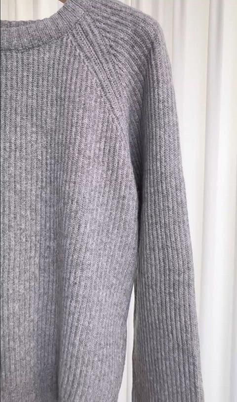 【最新の】 spush ラグラン ニット - グレー