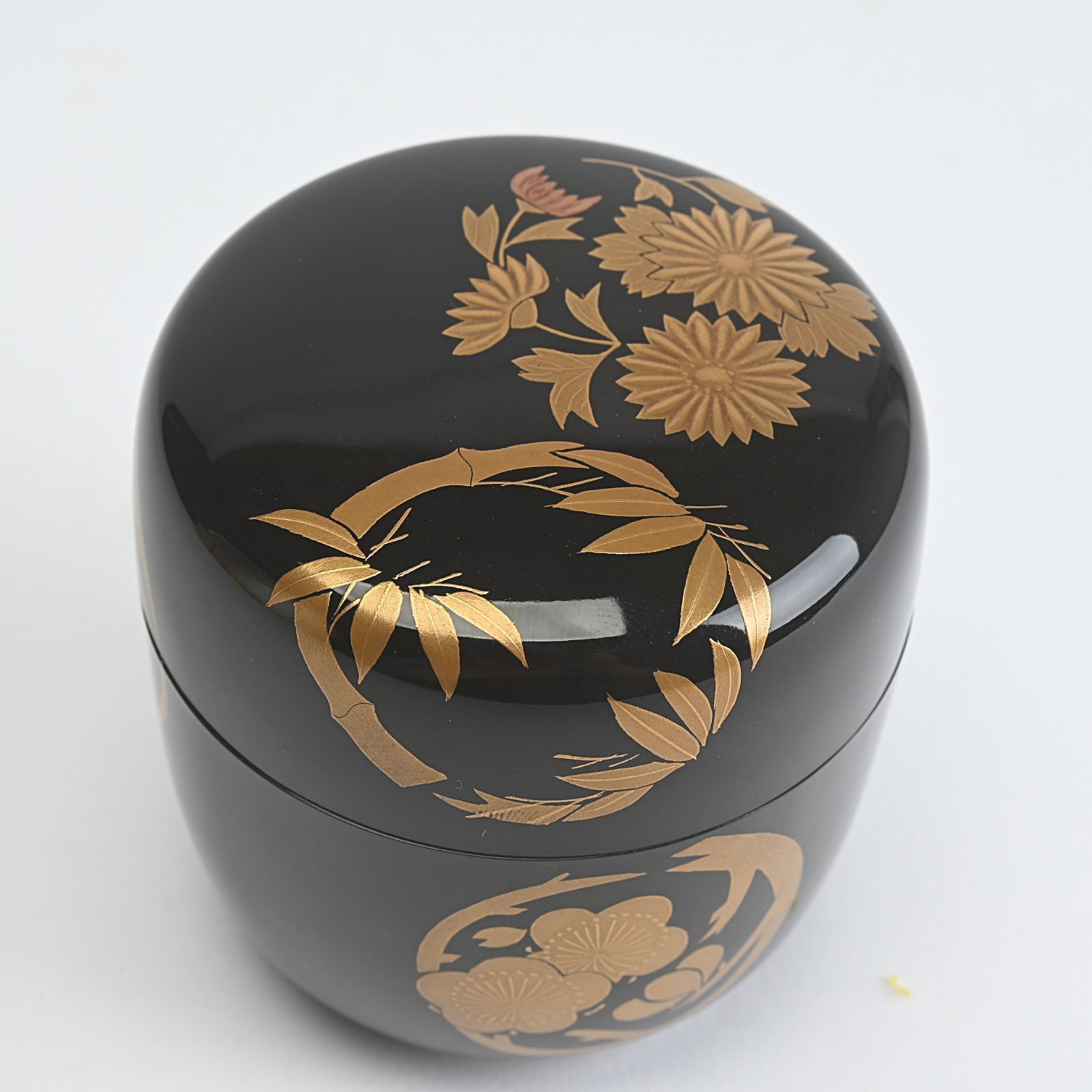 中谷博峰 四君子蒔絵 利休棗 共箱 木製 茶道具 茶器 茶入 - メルカリ