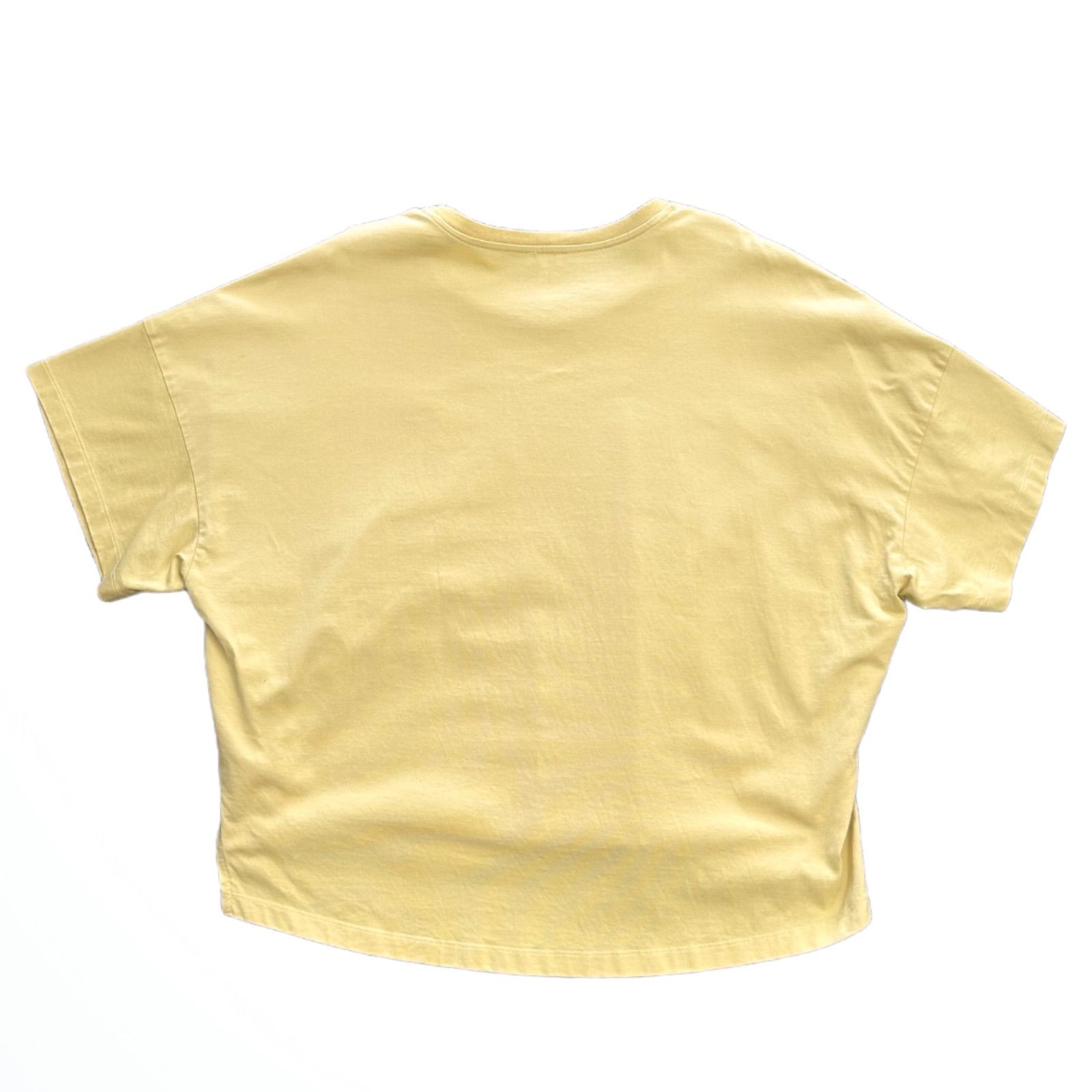 ロエベ LOEWE ボクシーフィット アナグラム Tシャツ イエロー S コットン 半袖 レディース