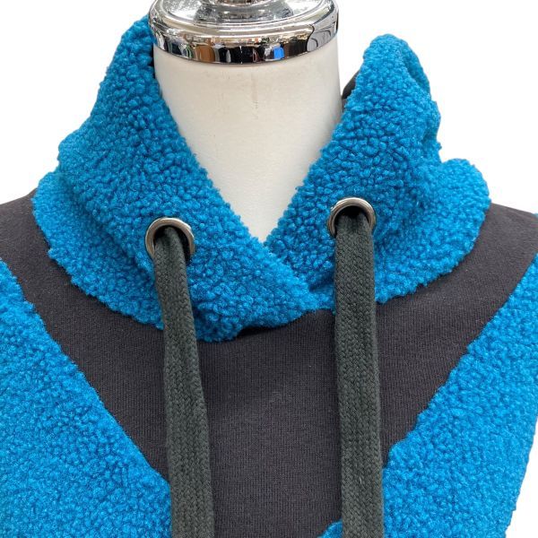 欲しいモノを一括サーチ。 グレースコンチネンタル GRACE CONTINENTAL パーカー 長袖 トップス フーディ バイ 黒 ブルー 綿 36 S 7号 レディース B5Y027 状態良好