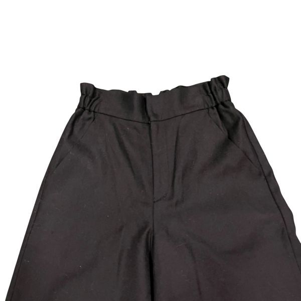 モガ MOGA ワイドパンツ 黒 毛 ウール 2 M レディース S5X312