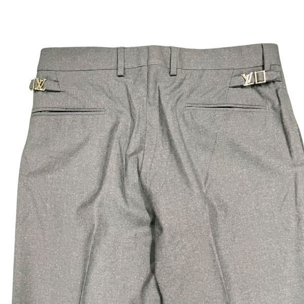 ○◇ ルイヴィトン LOUIS VUITTON パンツ スラックス ロゴ グレー