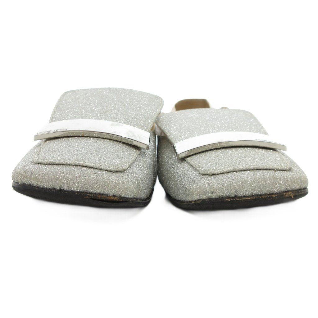 セルジオロッシ sr1 フラット スリッポン シルバー金具 銀 37 付属あり セルジオロッシ sr1 フラット スリッポン シルバー金具 銀 37 付属あり