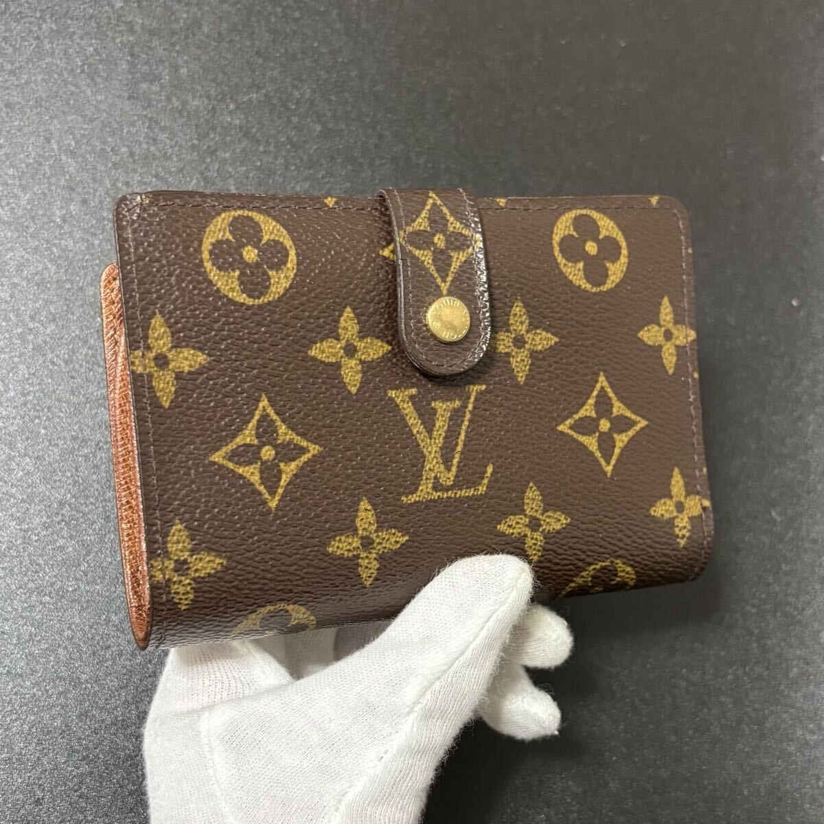 s35 ポルトモネビエヴィエノワ モノグラム ルイヴィトン 二つ折り財布 がま口 Louis Vuitton