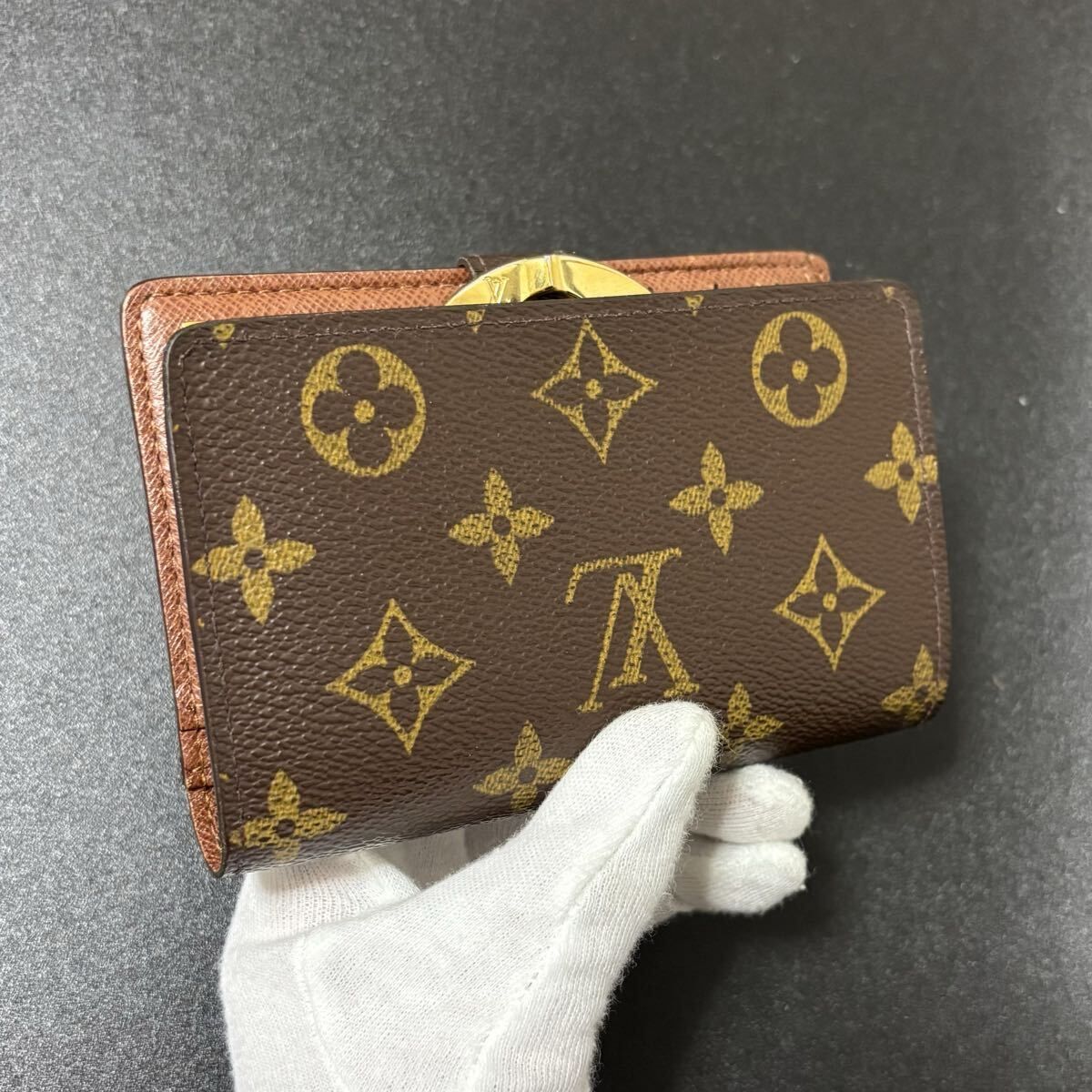 s 35 ポルトモネビエヴィエノワ モノグラム ルイヴィトン 二つ折り財布 がま口 Louis Vuitton