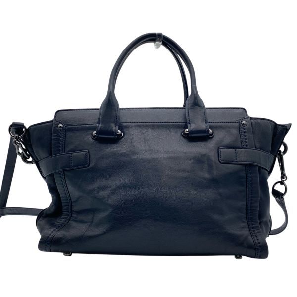 コーチ COACH スワッガー 33 Swagger ハンドバッグ ショルダーバッグ 2WAY ターンロック 黒 ブラック レザー レディース 5E296