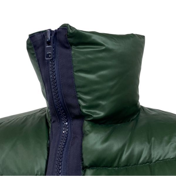 sacai luck 袖レザーダウン size1 □ サカイラック sacai luck ダウンジャケット 長袖 ダブルジッパー