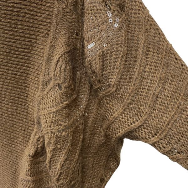 【新品同様】エルマンノシェルヴィーノ　カーディガン　レース　ニット　ウール ◇ エルマンノシェルヴィーノ ERMANNO SCERVINO ニットカーディガン