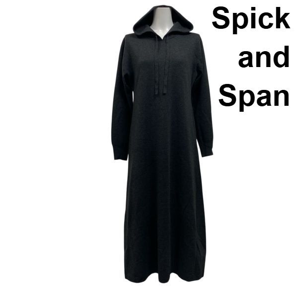 ◇ スピックアンドスパン Spick and Span フーテッド ニットロング