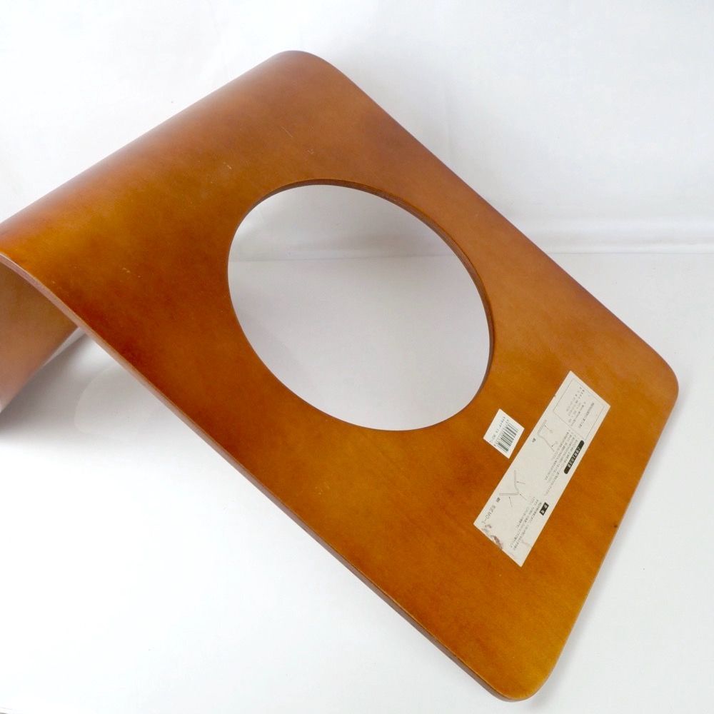 曲げ木 木製座椅子 4脚セット 木製 曲げ木 座椅子 4脚セット 穴あき座面 持ち手付き スタッキング