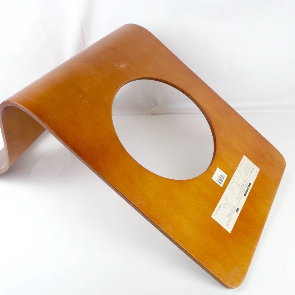 曲げ木 木製座椅子 4脚セット 木製 曲げ木 座椅子 4脚セット 穴あき座面 ディスカウント 持ち手付き